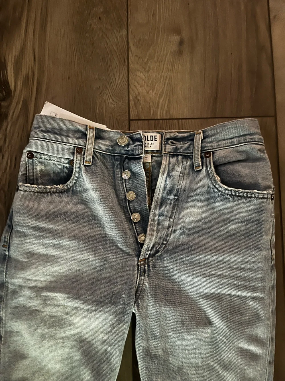 Agolde Riley Distressed Shatter Wash